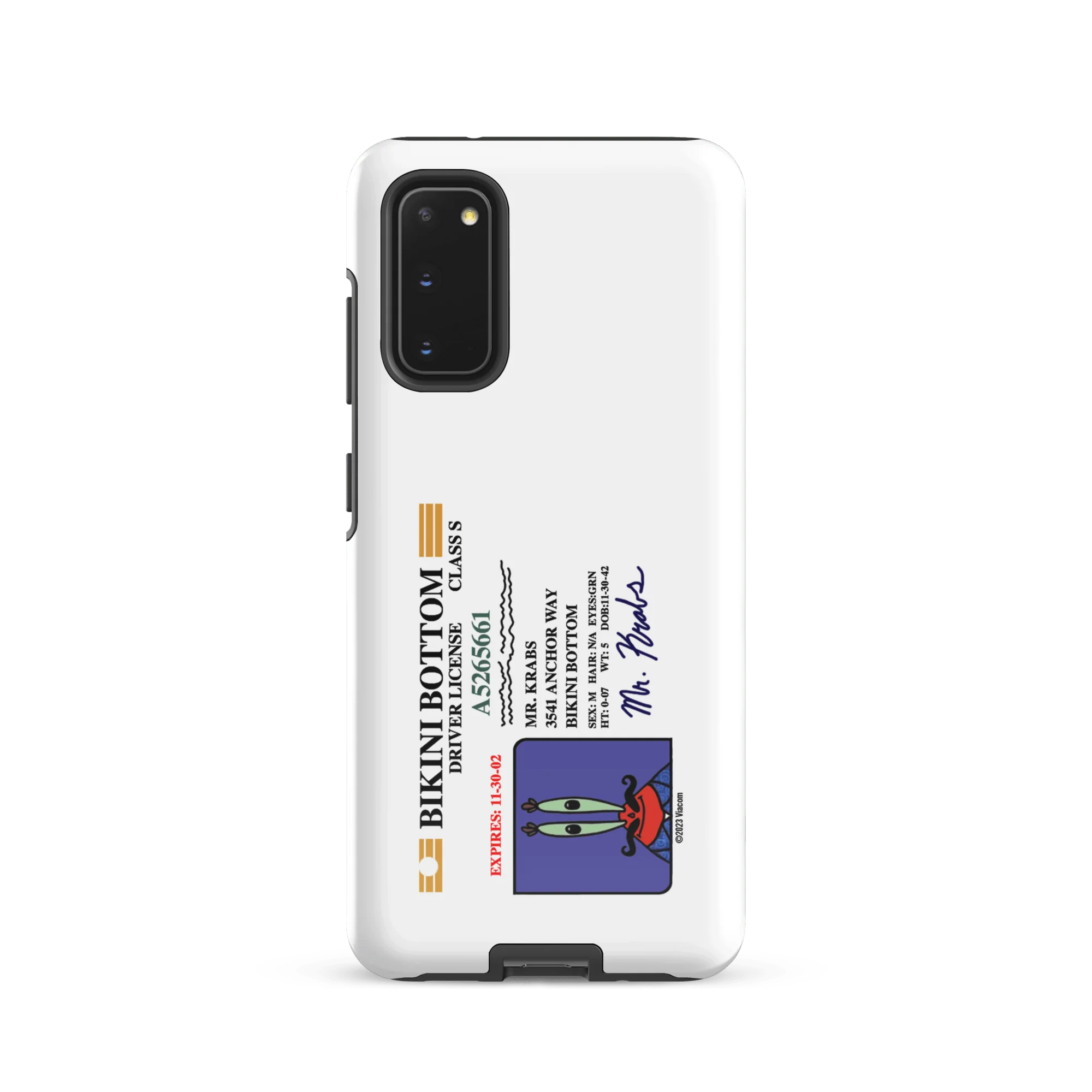 SpongeBob SquarePants Mr. Krabs Driver's License Tough Phone Case - Samsung