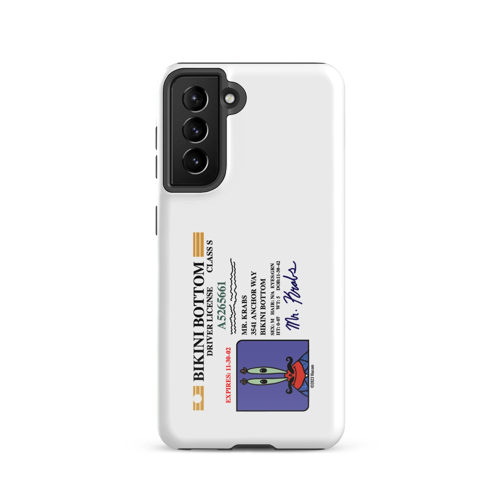SpongeBob SquarePants Mr. Krabs Driver's License Tough Phone Case - Samsung - Image 13
