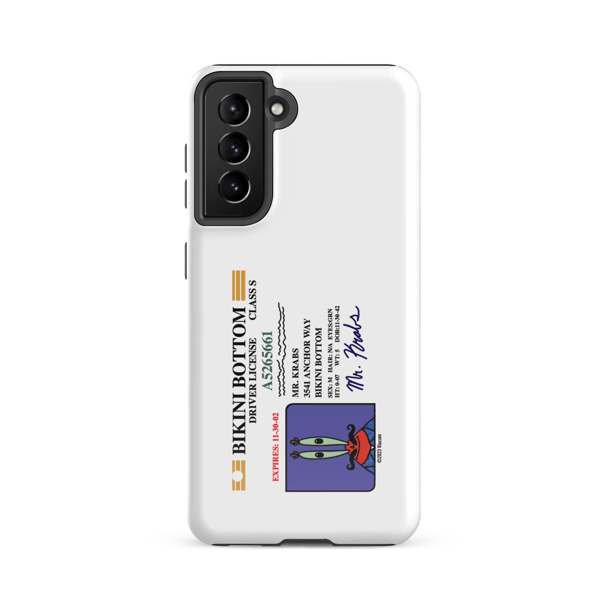 SpongeBob SquarePants Mr. Krabs Driver's License Tough Phone Case - Samsung - Image 16
