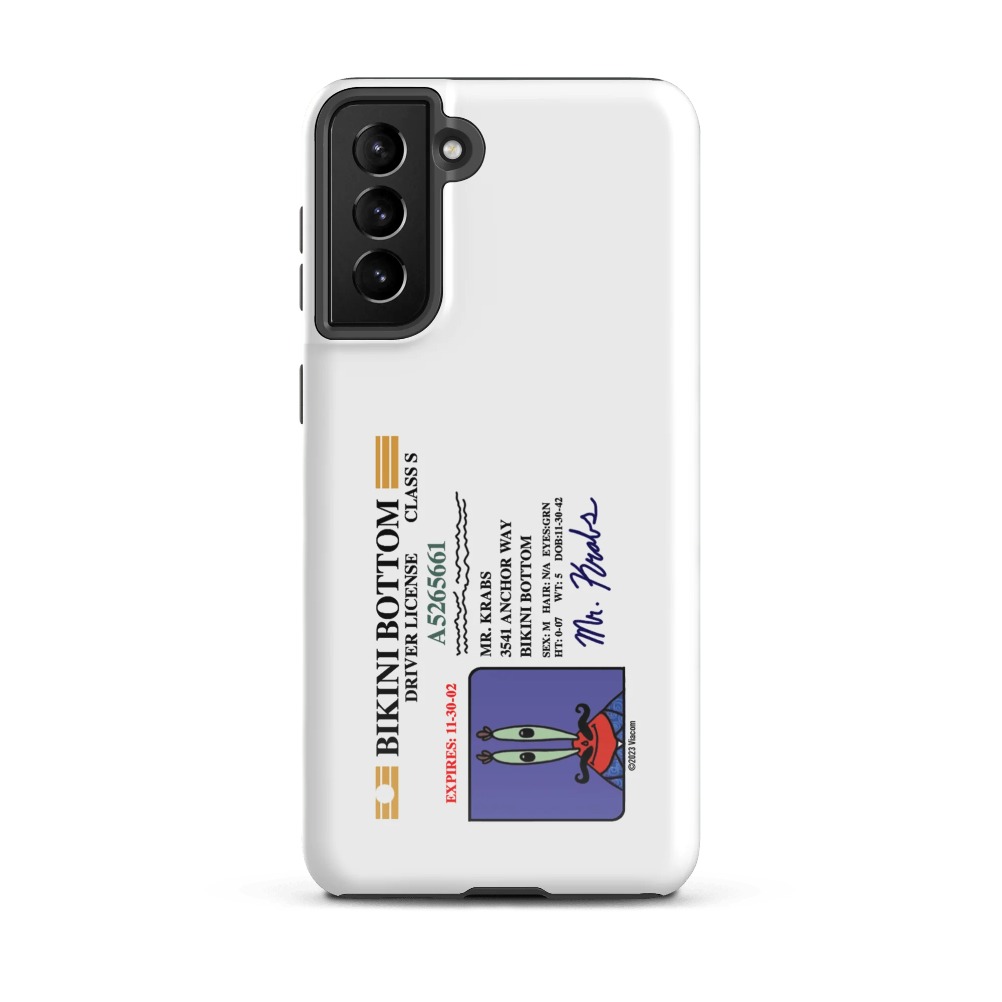 SpongeBob SquarePants Mr. Krabs Driver's License Tough Phone Case - Samsung - Image 19