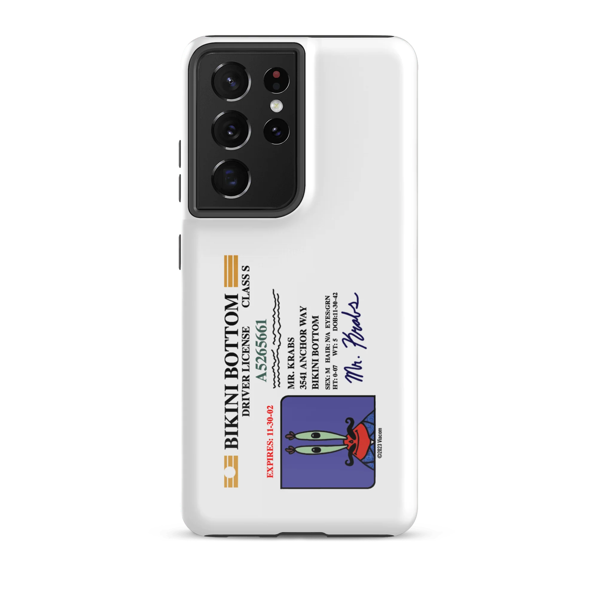 SpongeBob SquarePants Mr. Krabs Driver's License Tough Phone Case - Samsung - Image 22
