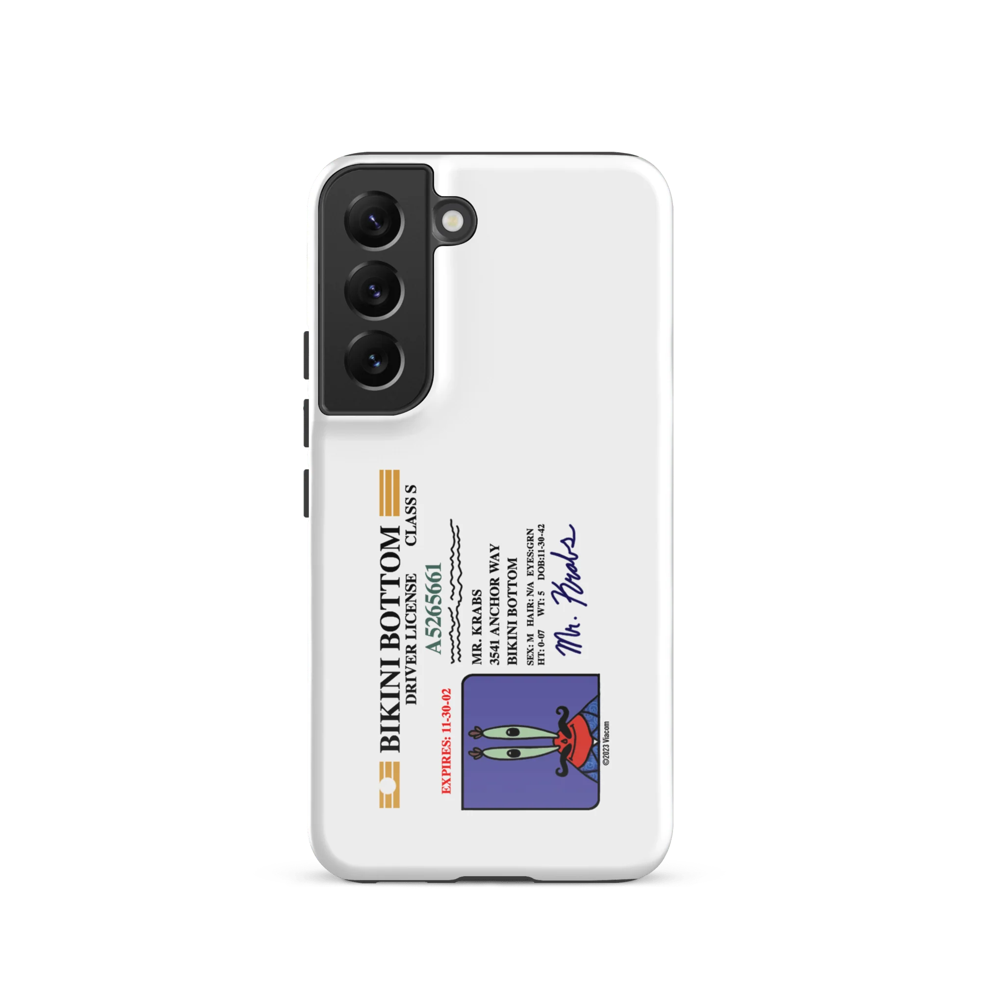SpongeBob SquarePants Mr. Krabs Driver's License Tough Phone Case - Samsung - Image 25