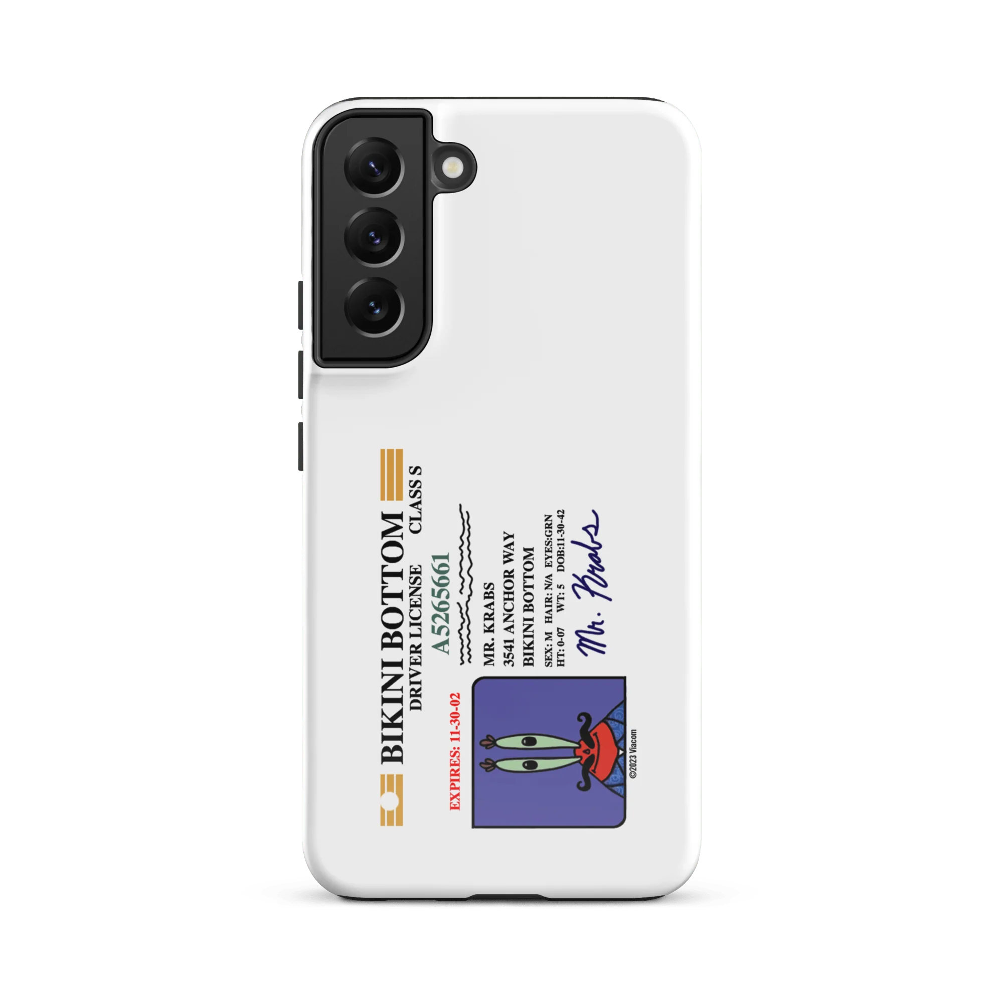 SpongeBob SquarePants Mr. Krabs Driver's License Tough Phone Case - Samsung - Image 28