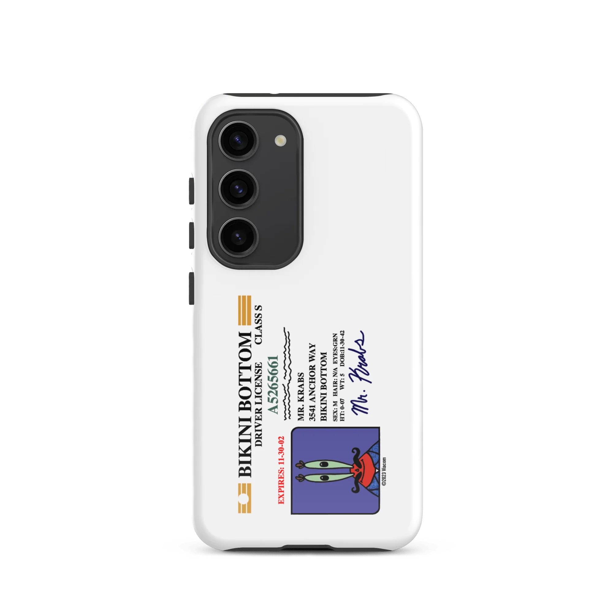 SpongeBob SquarePants Mr. Krabs Driver's License Tough Phone Case - Samsung - Image 34