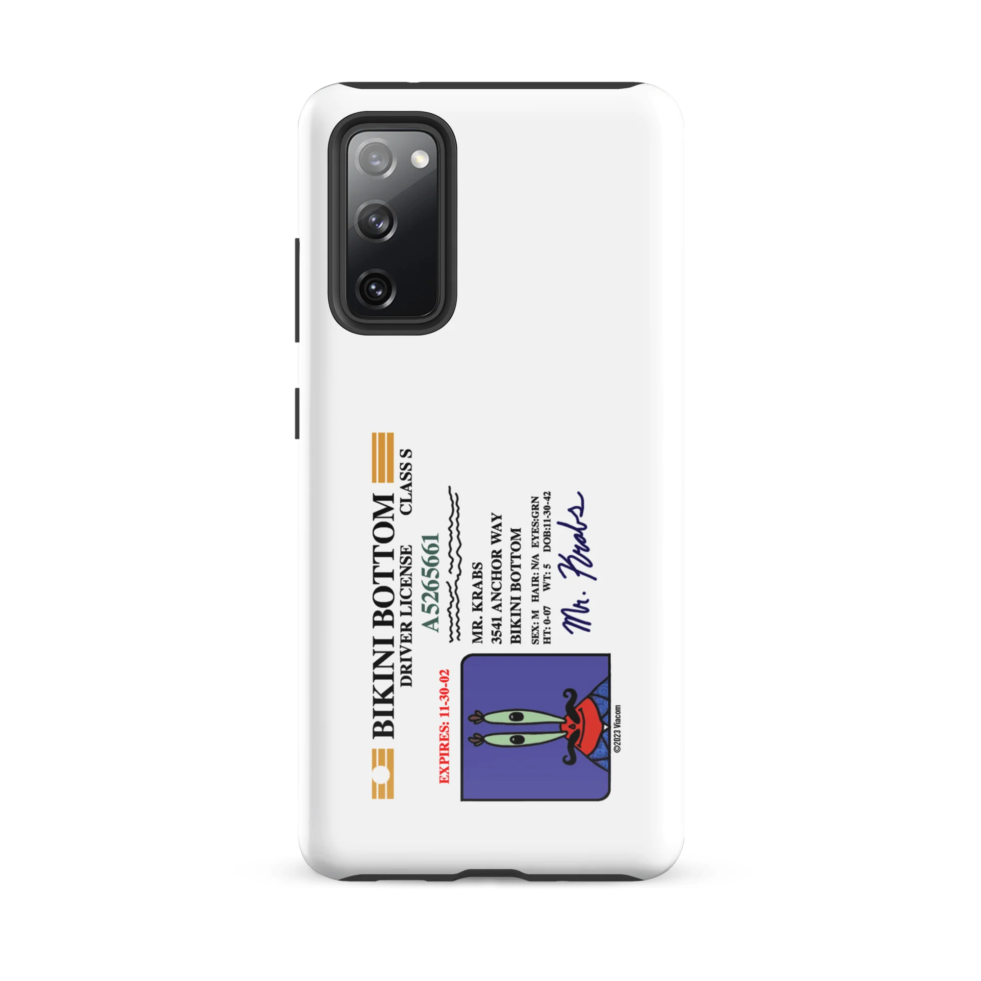 SpongeBob SquarePants Mr. Krabs Driver's License Tough Phone Case - Samsung - Image 4