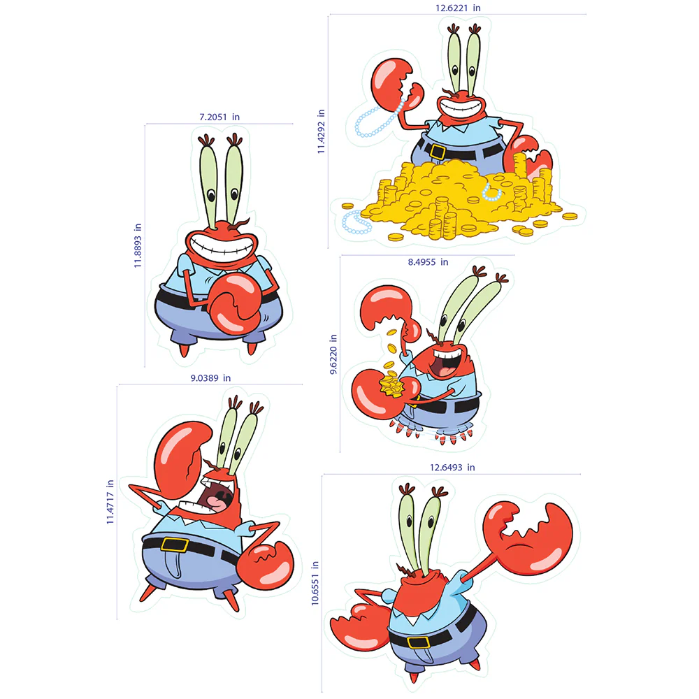 Spongebob Squarepants Mr. Krabs Wall Decals - Image 3