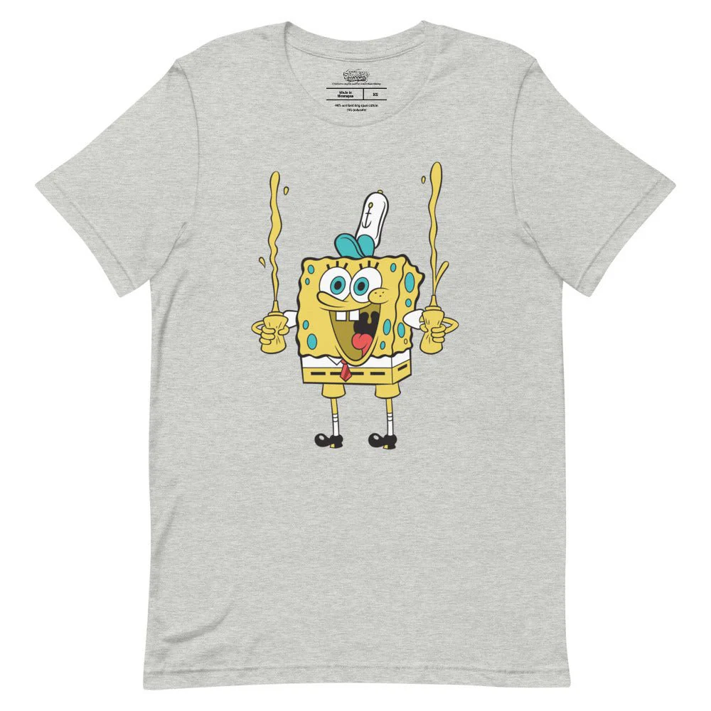 SpongeBob Squarepants Mustard Unisex T-Shirt - Image 2