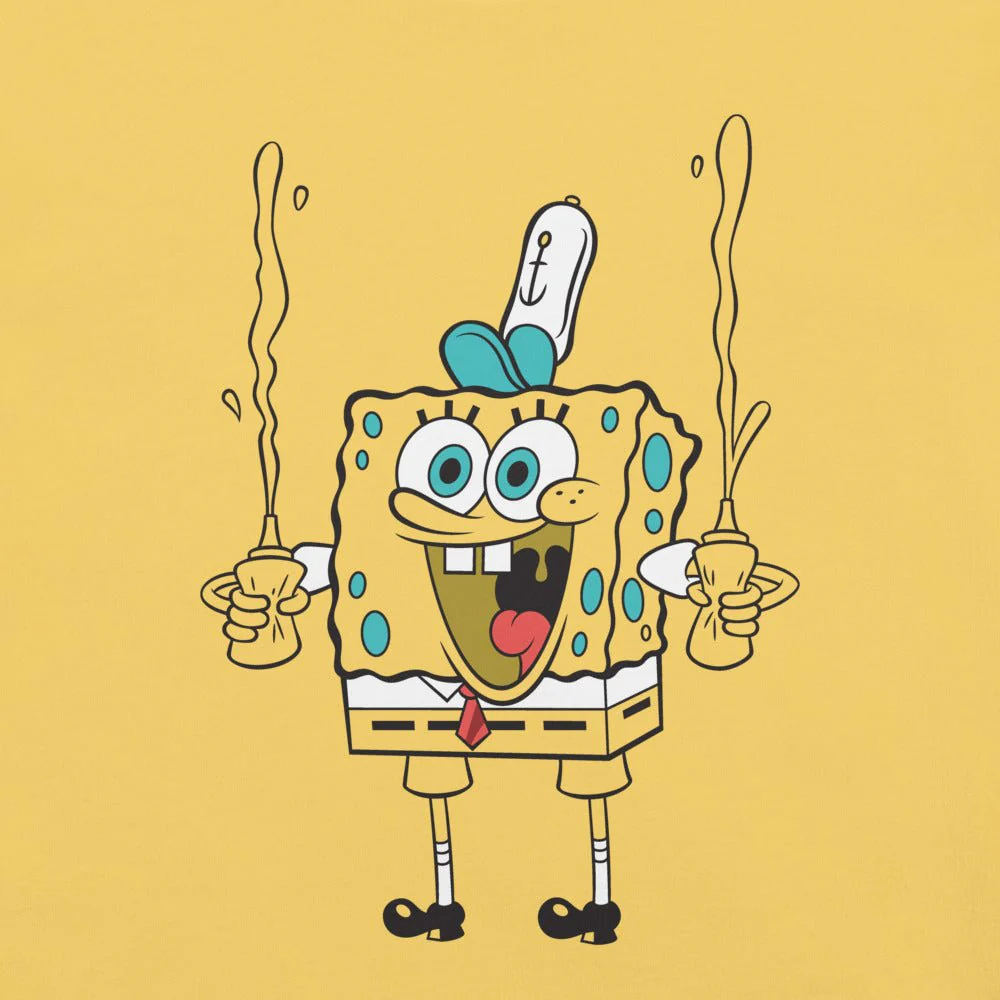 SpongeBob Squarepants Mustard Unisex T-Shirt - Image 4