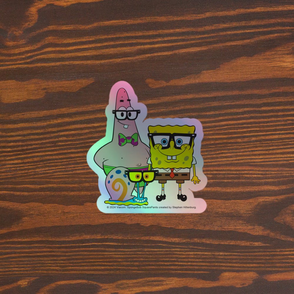 SpongeBob SquarePants Nerdy Holographic Sticker - Image 3