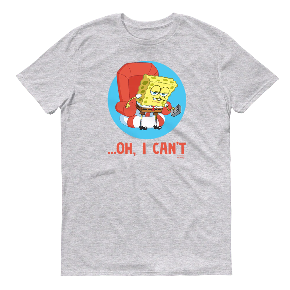SpongeBob SquarePants Oh, I Can't Meme Adult Short Sleeve T-Shirt