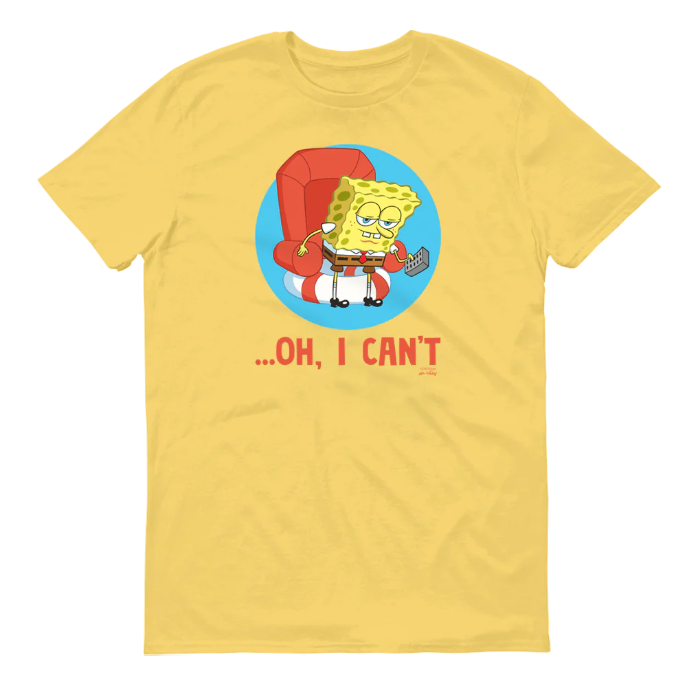 SpongeBob SquarePants Oh, I Can't Meme Adult Short Sleeve T-Shirt - Image 2