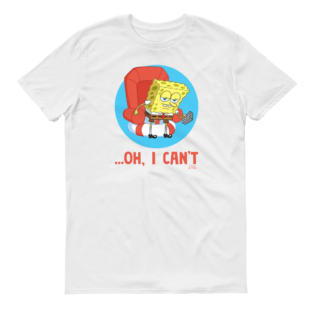 SpongeBob SquarePants Oh, I Can't Meme Adult Short Sleeve T-Shirt - Image 4