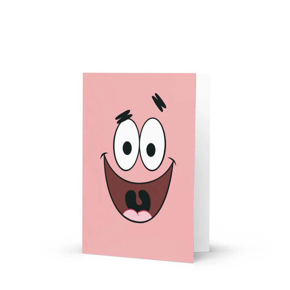SpongeBob SquarePants Patrick Smile Greeting Card