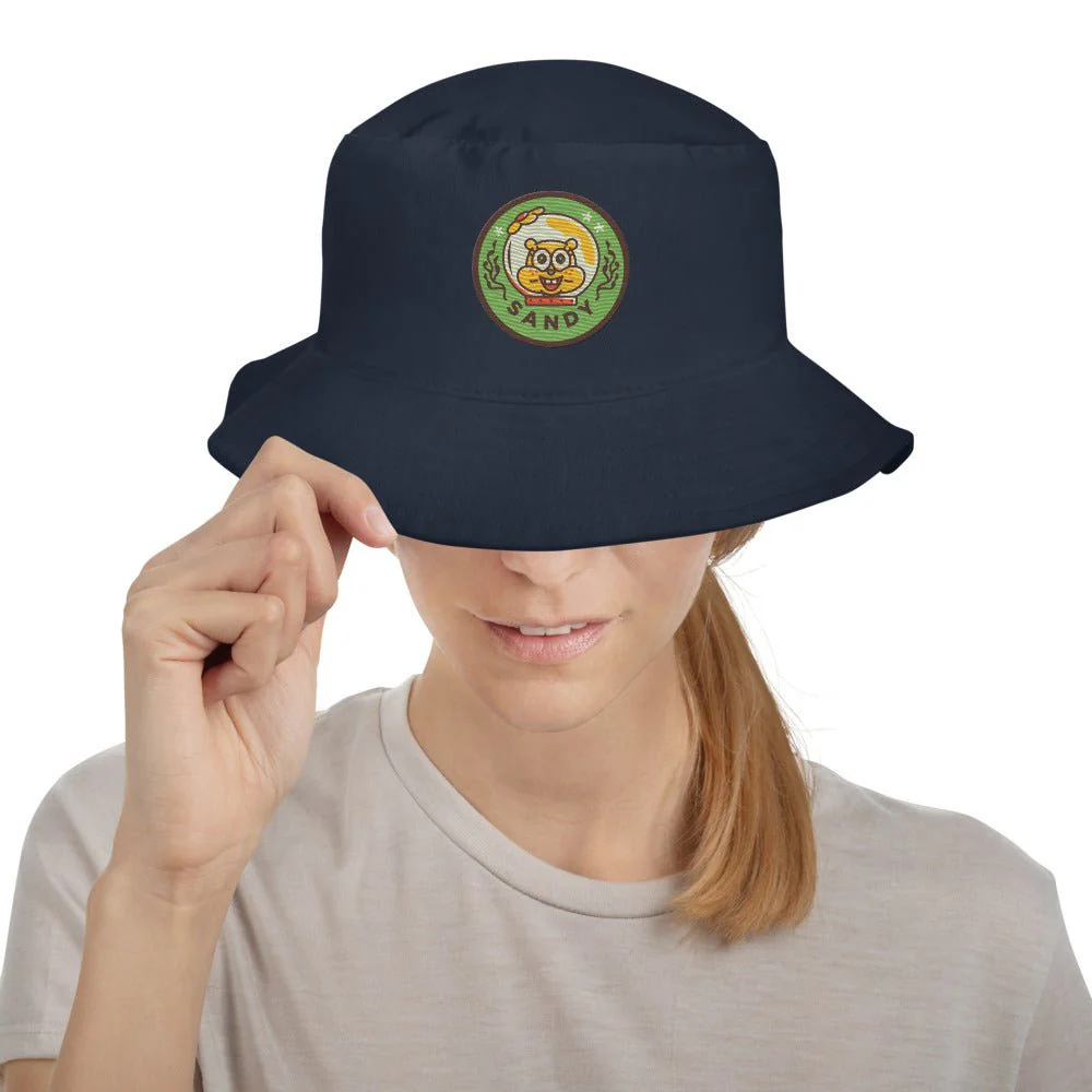 SpongeBob SquarePants Sandy Badge Embroidered Bucket Hat - Image 4