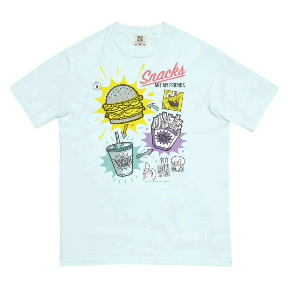 SpongeBob SquarePants Snacks Are My Friends Comfort Colors T-Shirt