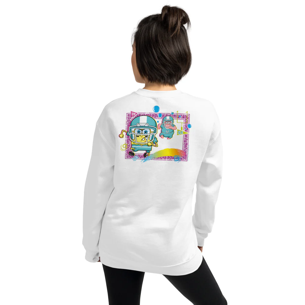 SpongeBob SquarePants SpongeBob and Patrick Touchdown Fleece Crewneck Sweatshirt - Image 7