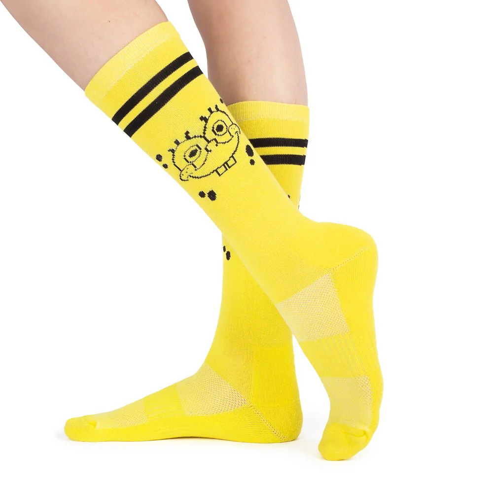 Spongebob SquarePants Smiling Face Crew Socks - Image 2