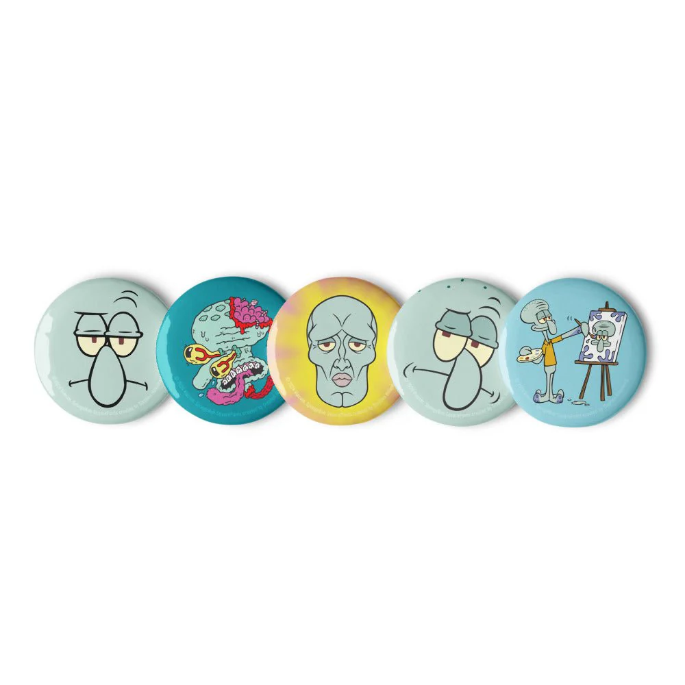 Spongebob Squarepants Squidward Pin Set