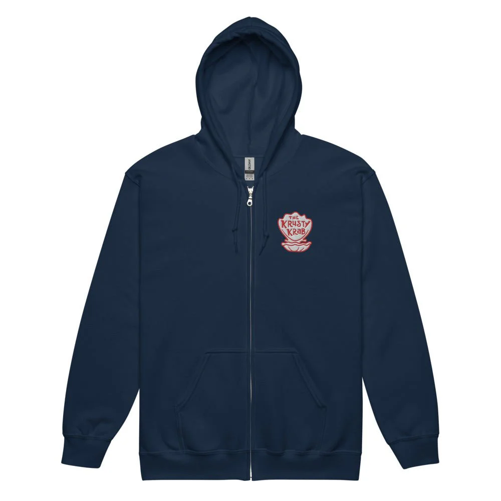SpongeBob SquarePants Stay Positive Embroidered Zip-Up Hoodie - Image 2