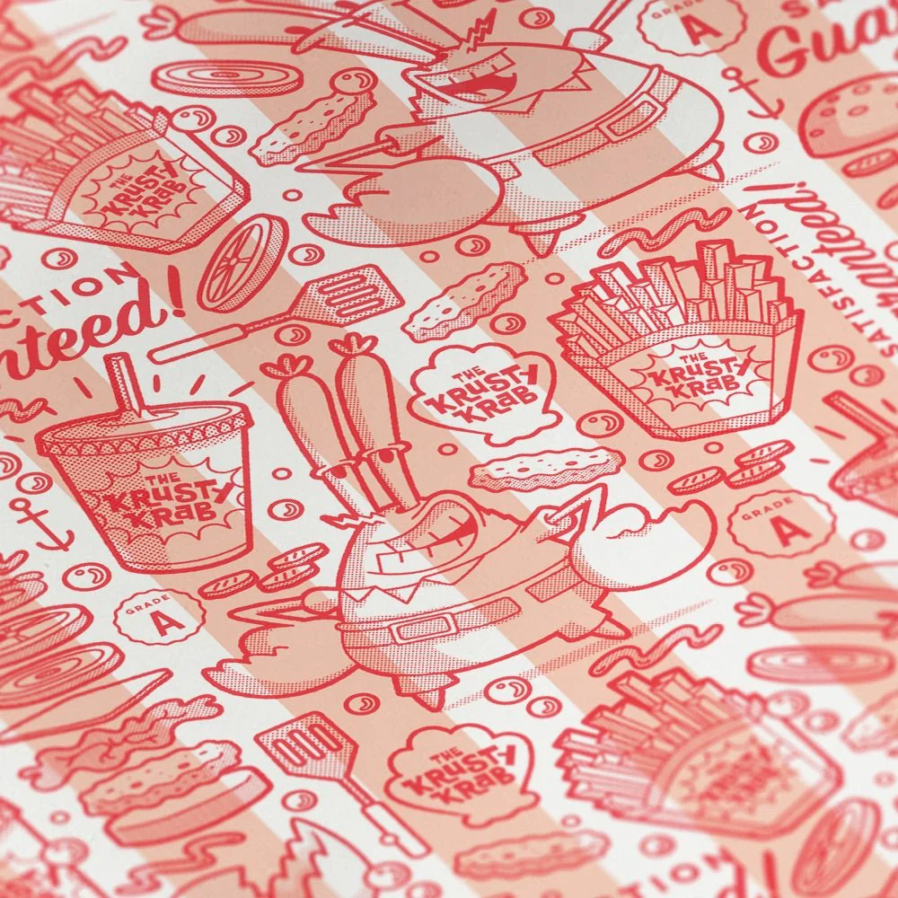 SpongeBob The Krusty Krab Wrapping Paper - Image 2