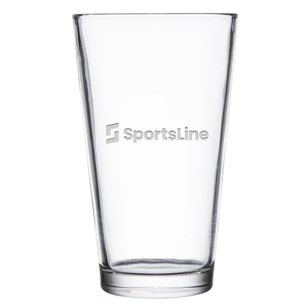 Sportsline Logo Laser Engraved Pint Glass