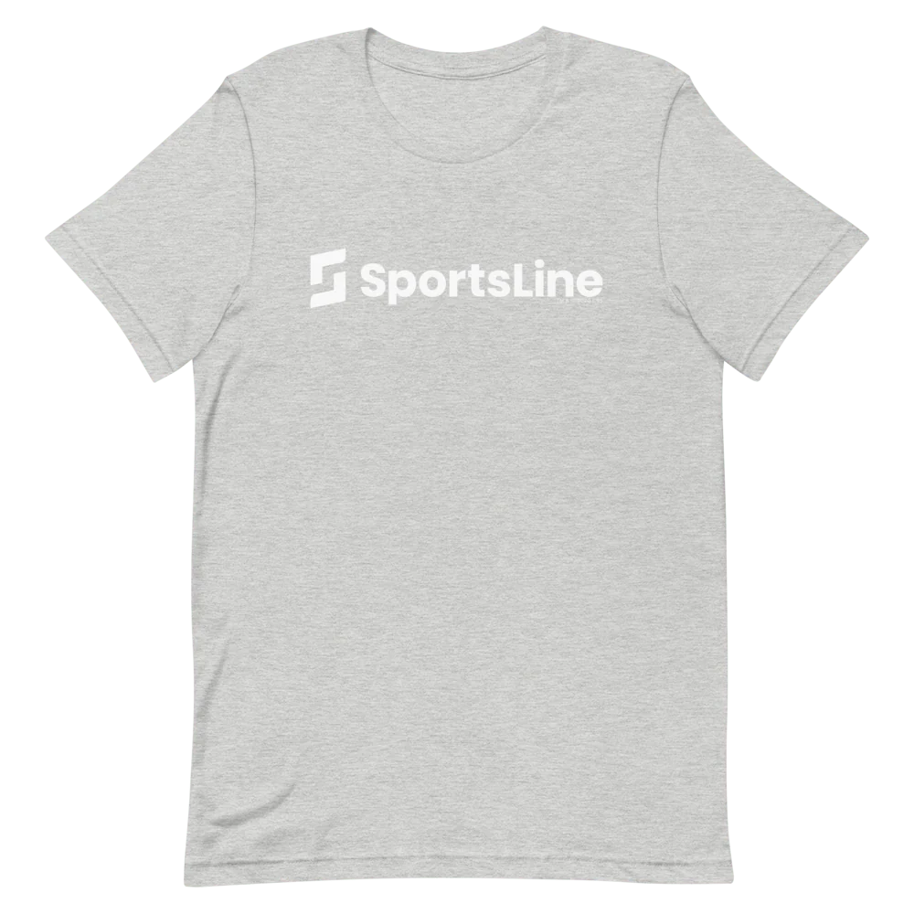 Sportsline Logo White Adult Short Sleeve T-Shirt - Image 3