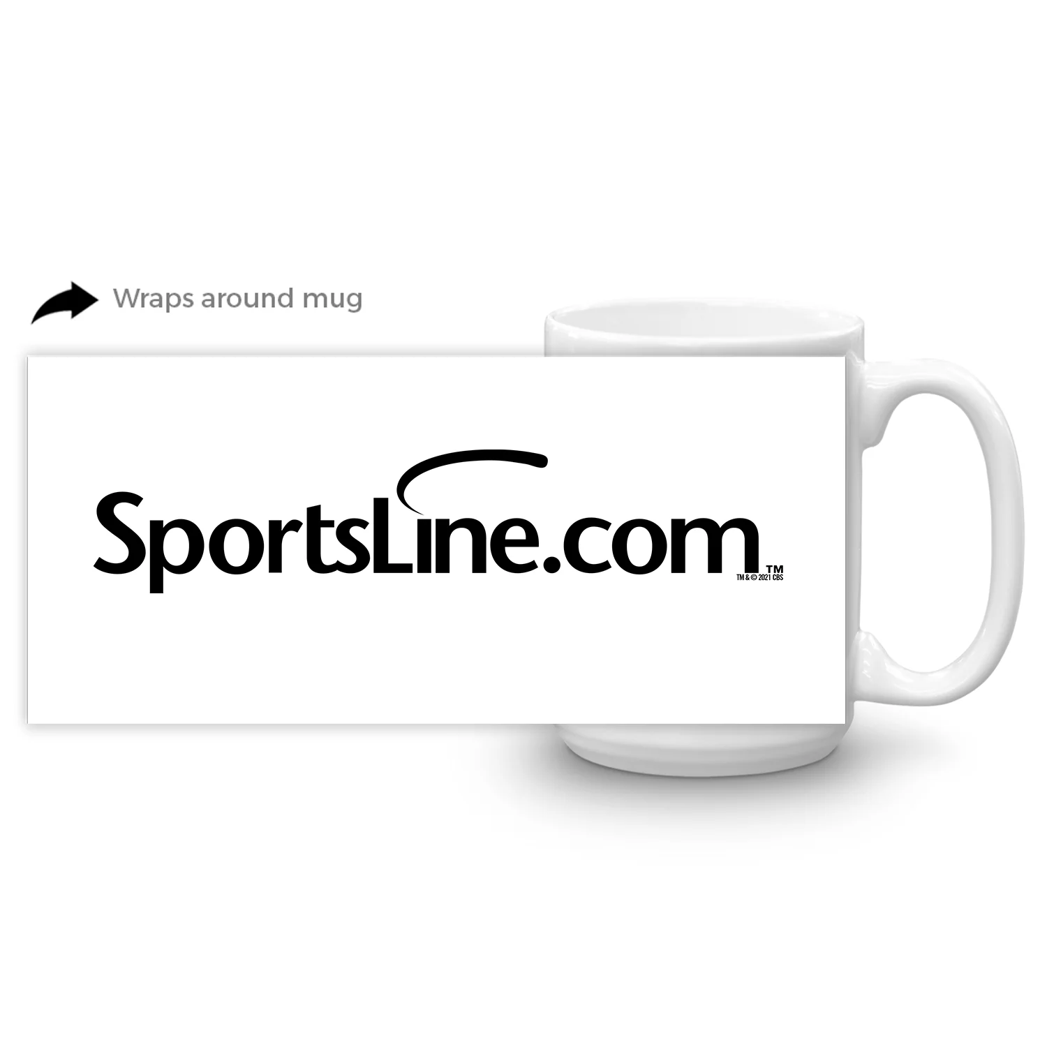 SportsLine Logo White Mug - Image 2