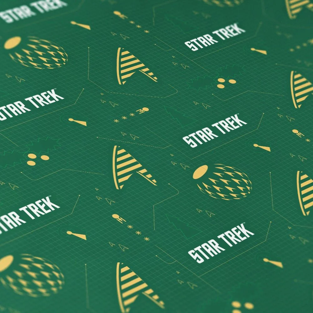 Star Trek Delta Holiday Wrapping Paper - Image 2