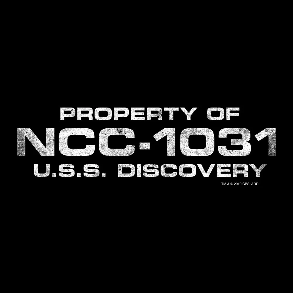 Star Trek: Discovery Property of U.S.S. Discovery Adult Short Sleeve T-Shirt - Image 2