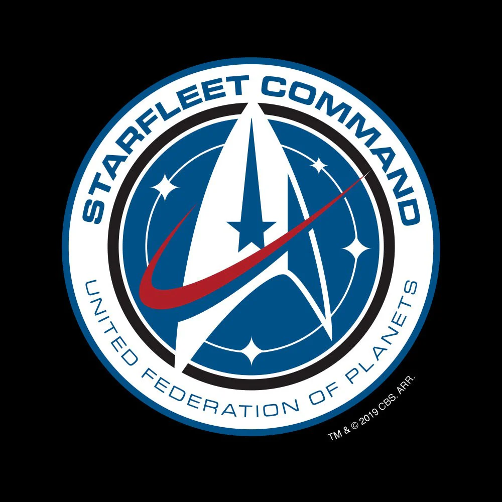 Star Trek: Discovery Starfleet Command Fleece Zip-Up Hooded Sweatshirt - Image 2