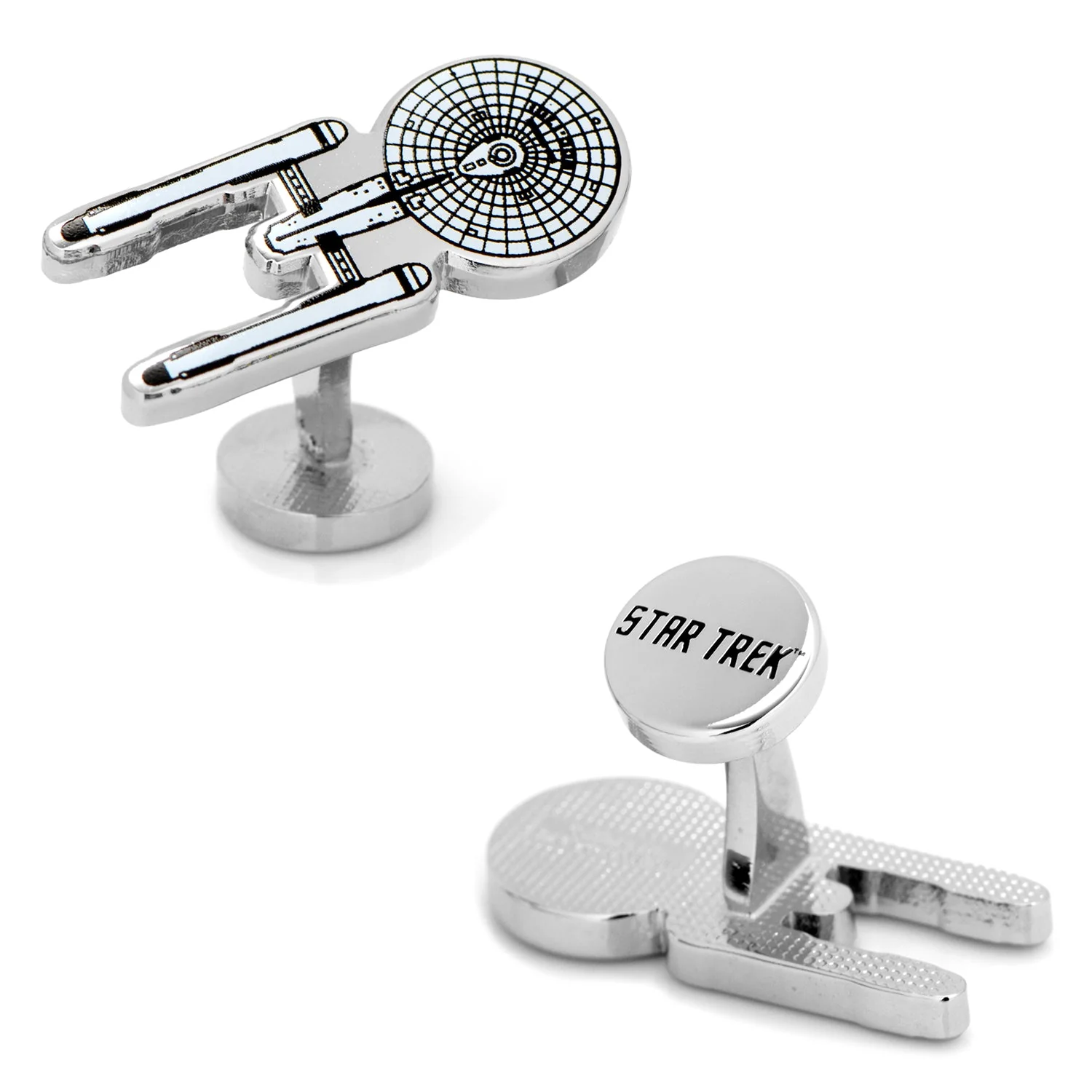 Star Trek Enterprise Blue Print Cufflinks - Image 3