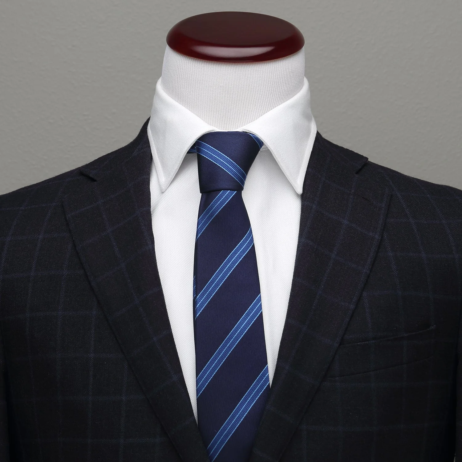 Star Trek Enterprise Flight Blue Stripe Men's Tie - Image 2