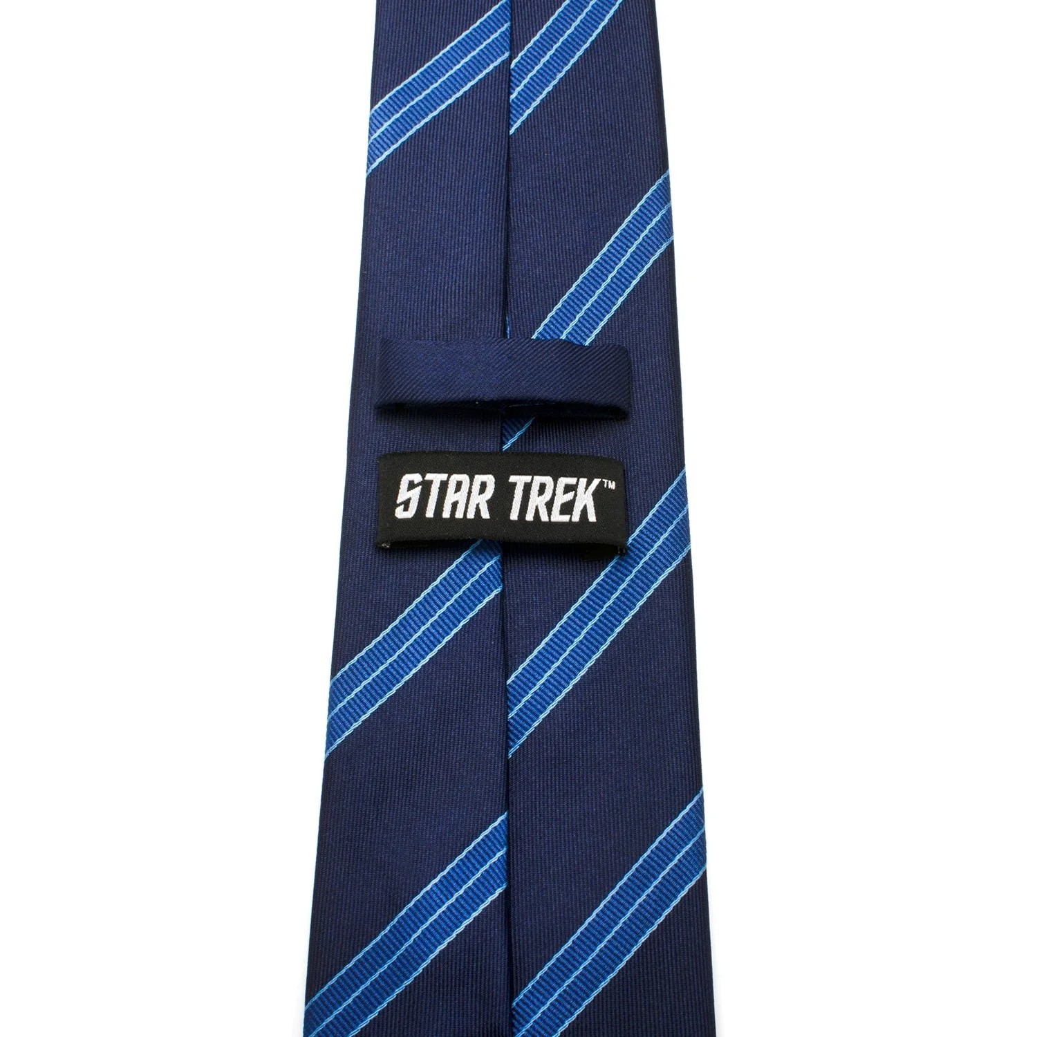 Star Trek Enterprise Flight Blue Stripe Men's Tie - Image 4