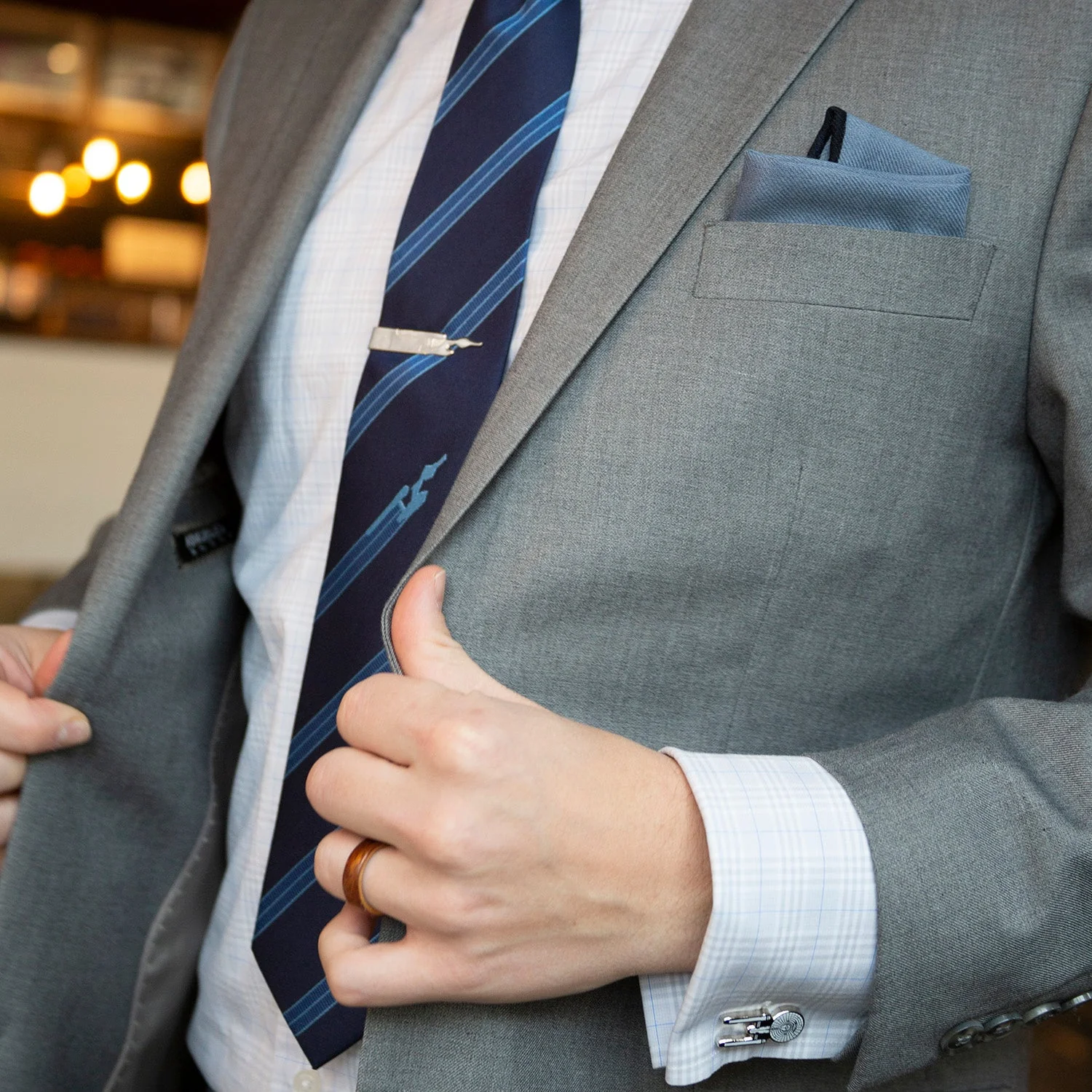 Star Trek Enterprise Silhouette Tie Bar - Image 4