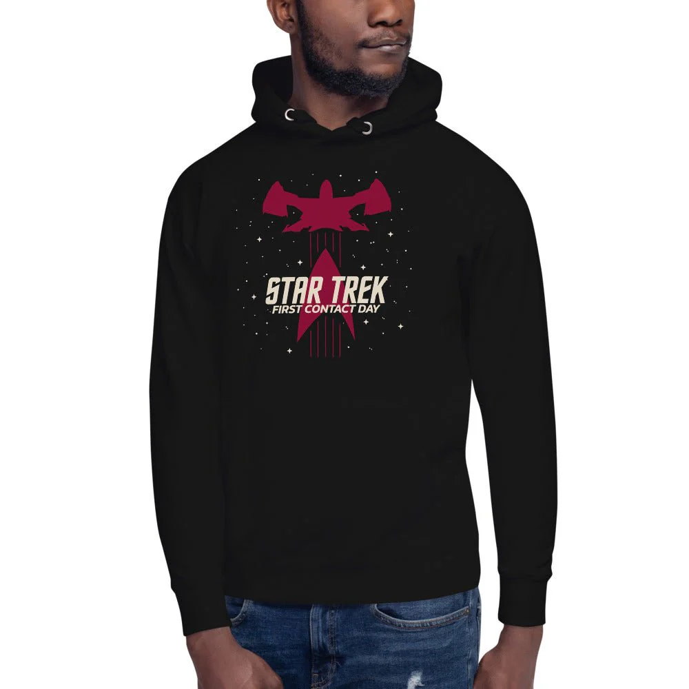 Star Trek: First Contact Day T'Plana-Hath Ship Unisex Hoodie - Image 4