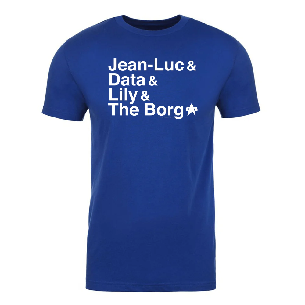 Star Trek: First Contact Names Adult Short Sleeve T-Shirt - Image 2