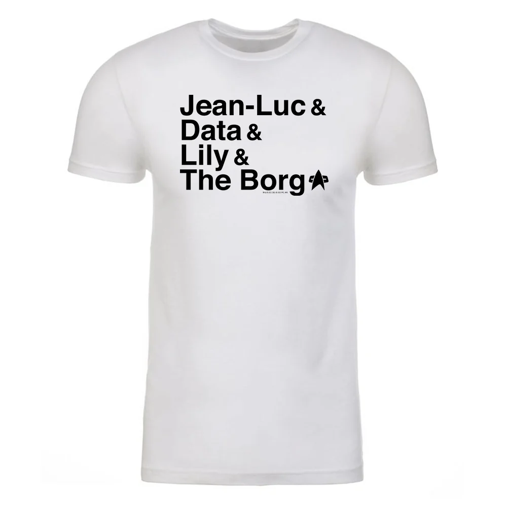 Star Trek: First Contact Names Adult Short Sleeve T-Shirt - Image 4