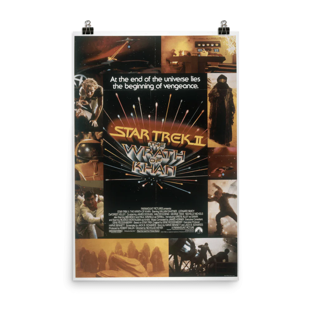 Star Trek II: The Wrath of Khan Movie Premium Satin Poster