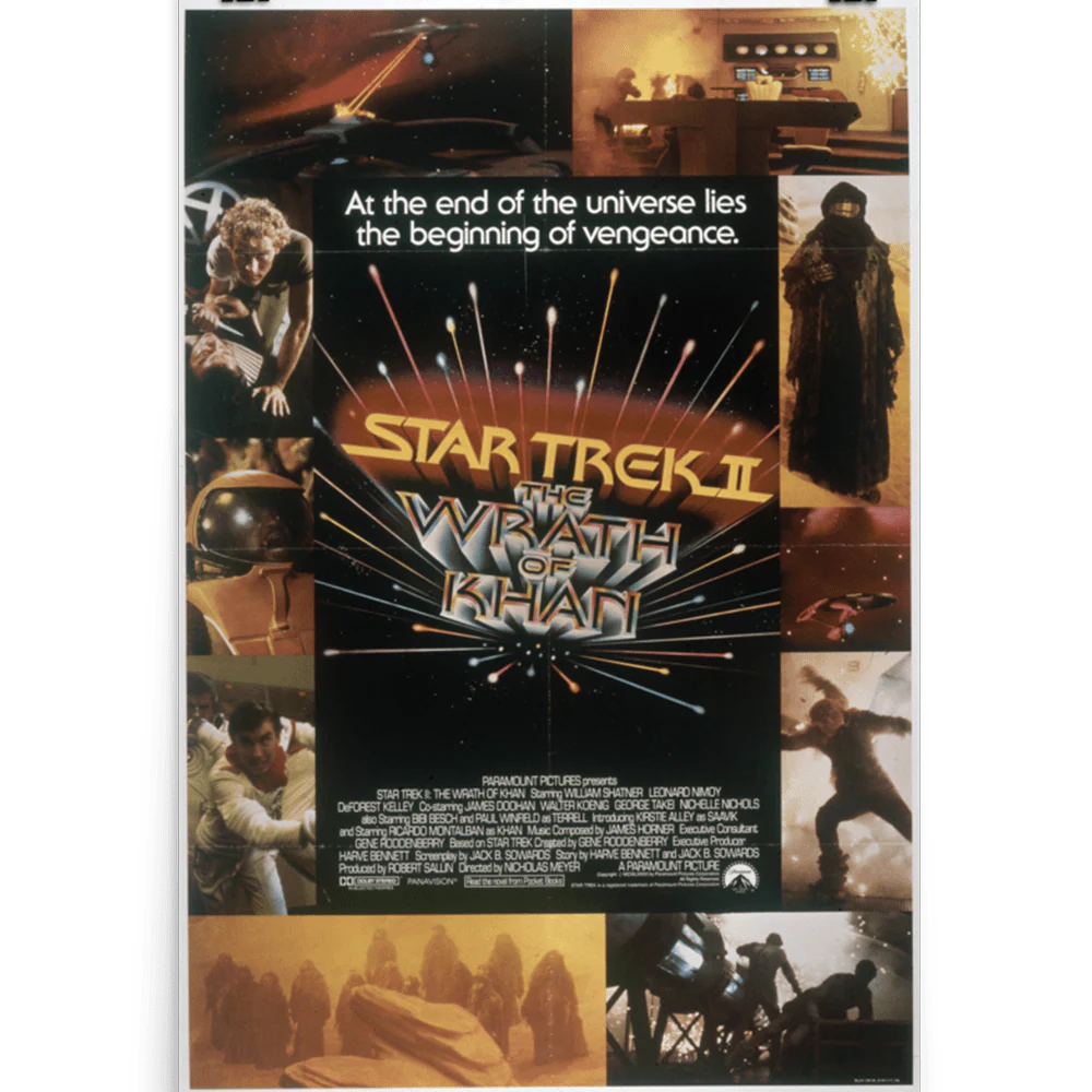 Star Trek II: The Wrath of Khan Movie Premium Satin Poster - Image 2