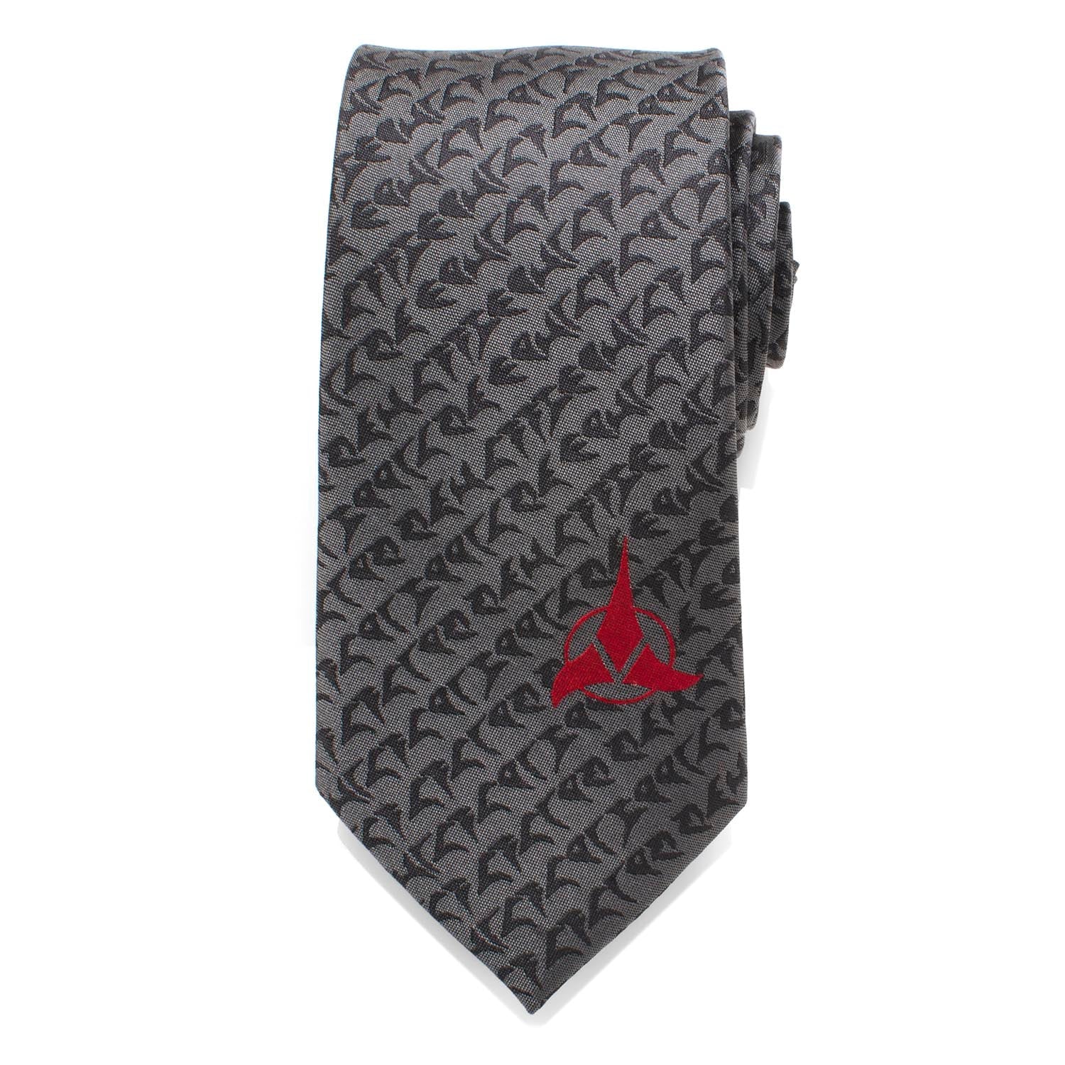 Star Trek Klingon Gray Men's Tie - Image 3