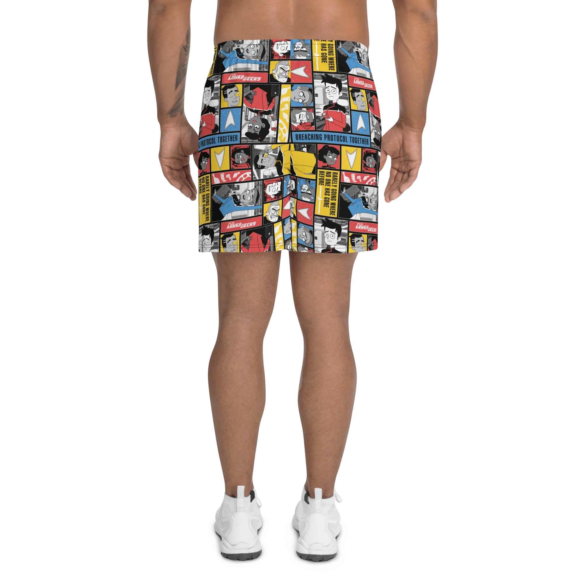Star Trek: Lower Decks Blocks Pattern Athletic Shorts - Image 4