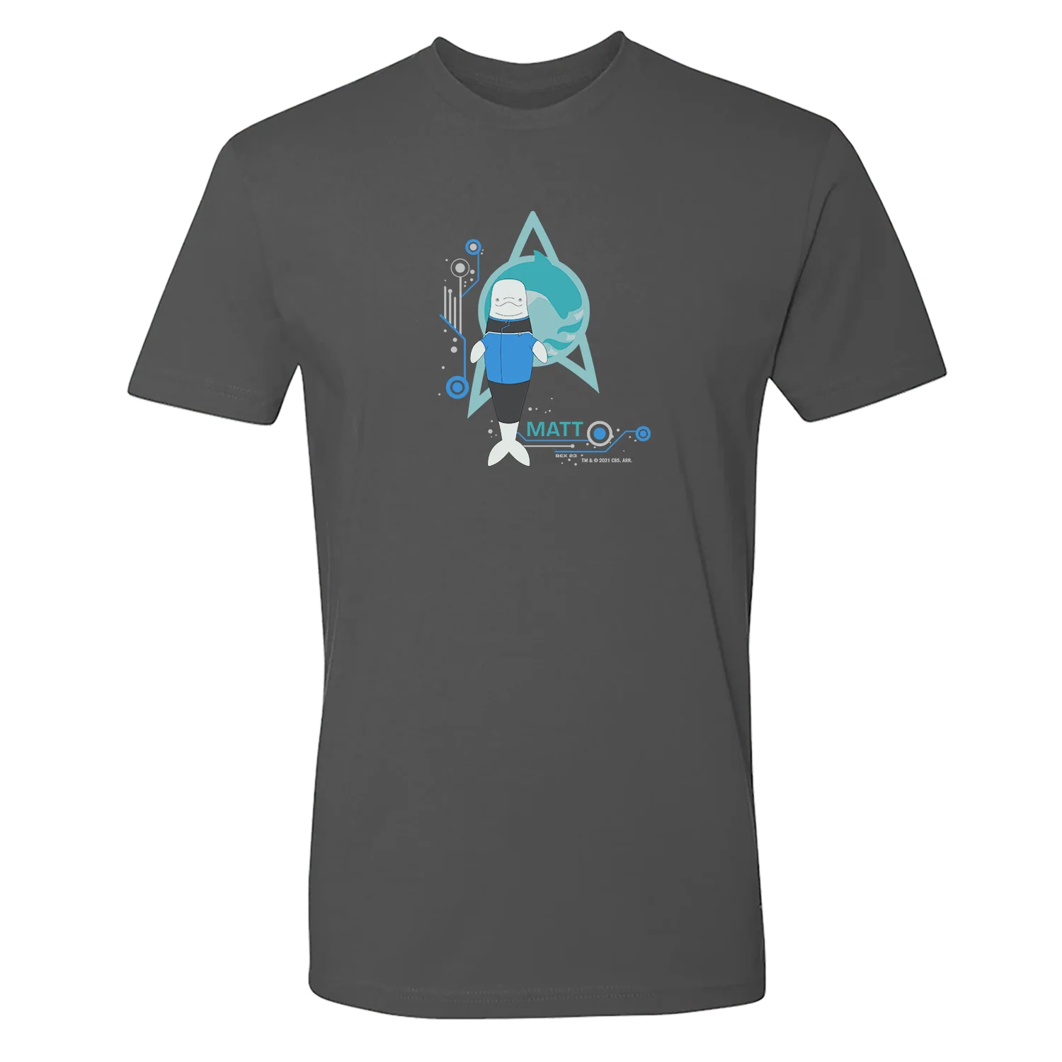 Star Trek: Lower Decks Matt Cetacean Ops Delta Logo Adult Short Sleeve T-Shirt