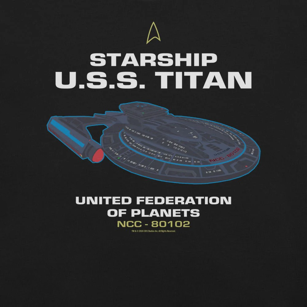 Star Trek: Lower Decks U.S.S. Titan T-Shirt - Image 2