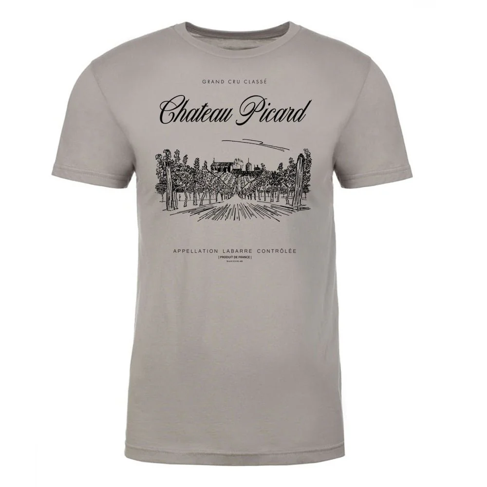 Star Trek: Picard Chateau Picard Vineyard Logo Adult Short Sleeve T-Shirt - Image 3