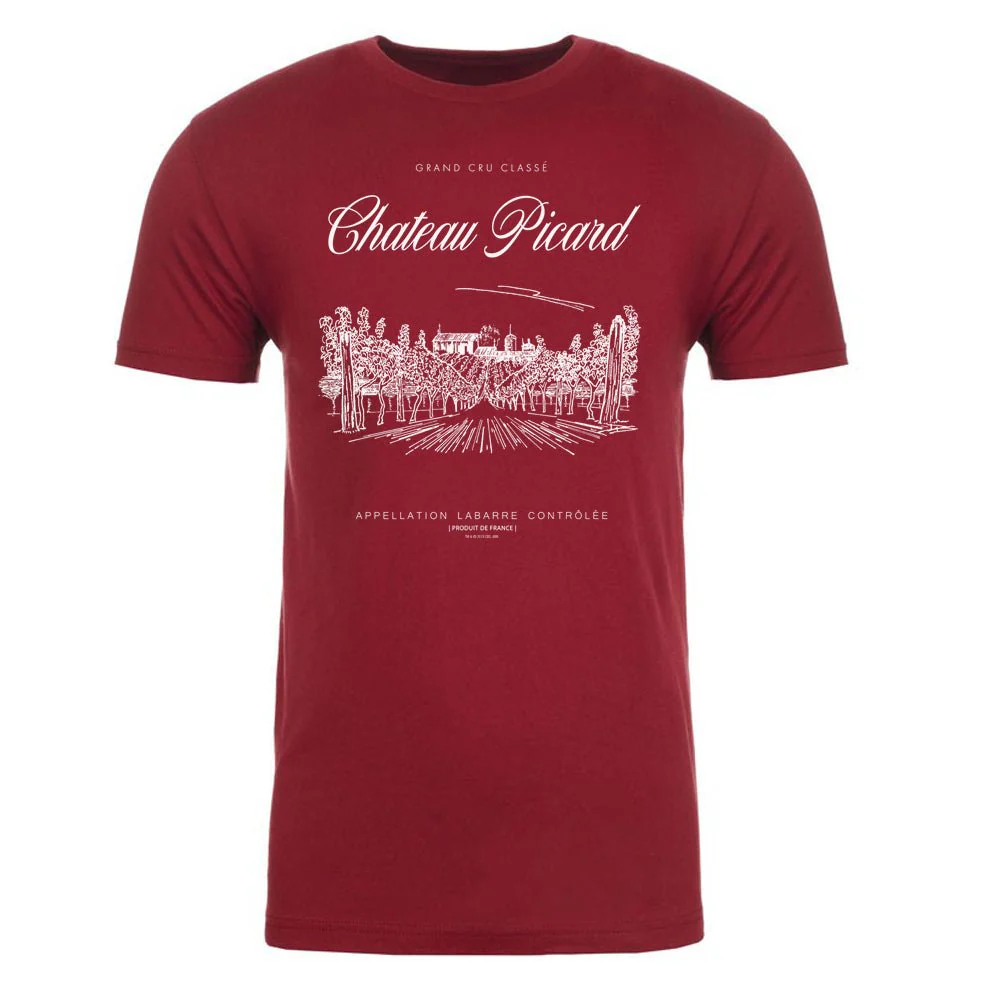 Star Trek: Picard Chateau Picard Vineyard Logo Adult Short Sleeve T-Shirt - Image 4