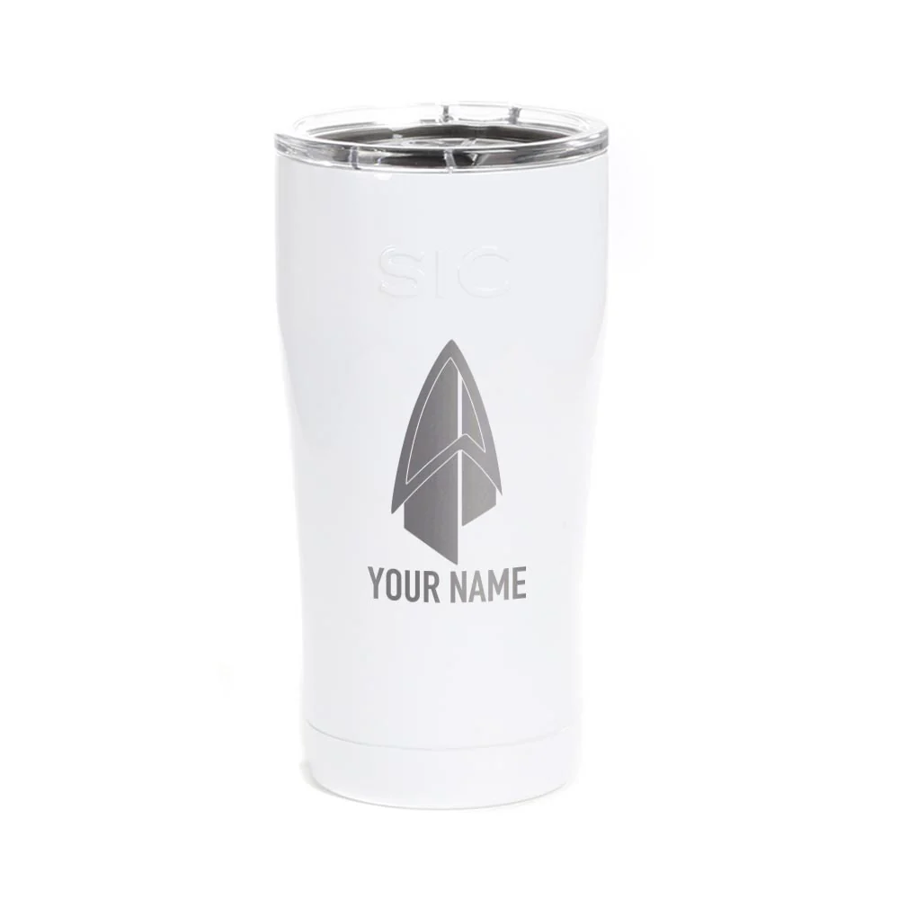 Star Trek: Picard Starfleet Badge Personalized Laser Engraved SIC Tumbler - Image 3