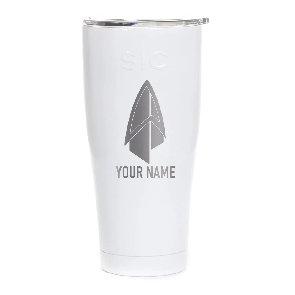 Star Trek: Picard Starfleet Badge Personalized Laser Engraved SIC Tumbler - Image 4