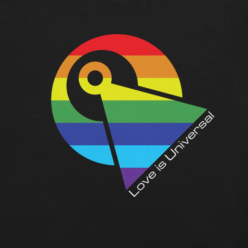 Star Trek Pride Love Is Universal Adult Short Sleeve T-Shirt - Image 2