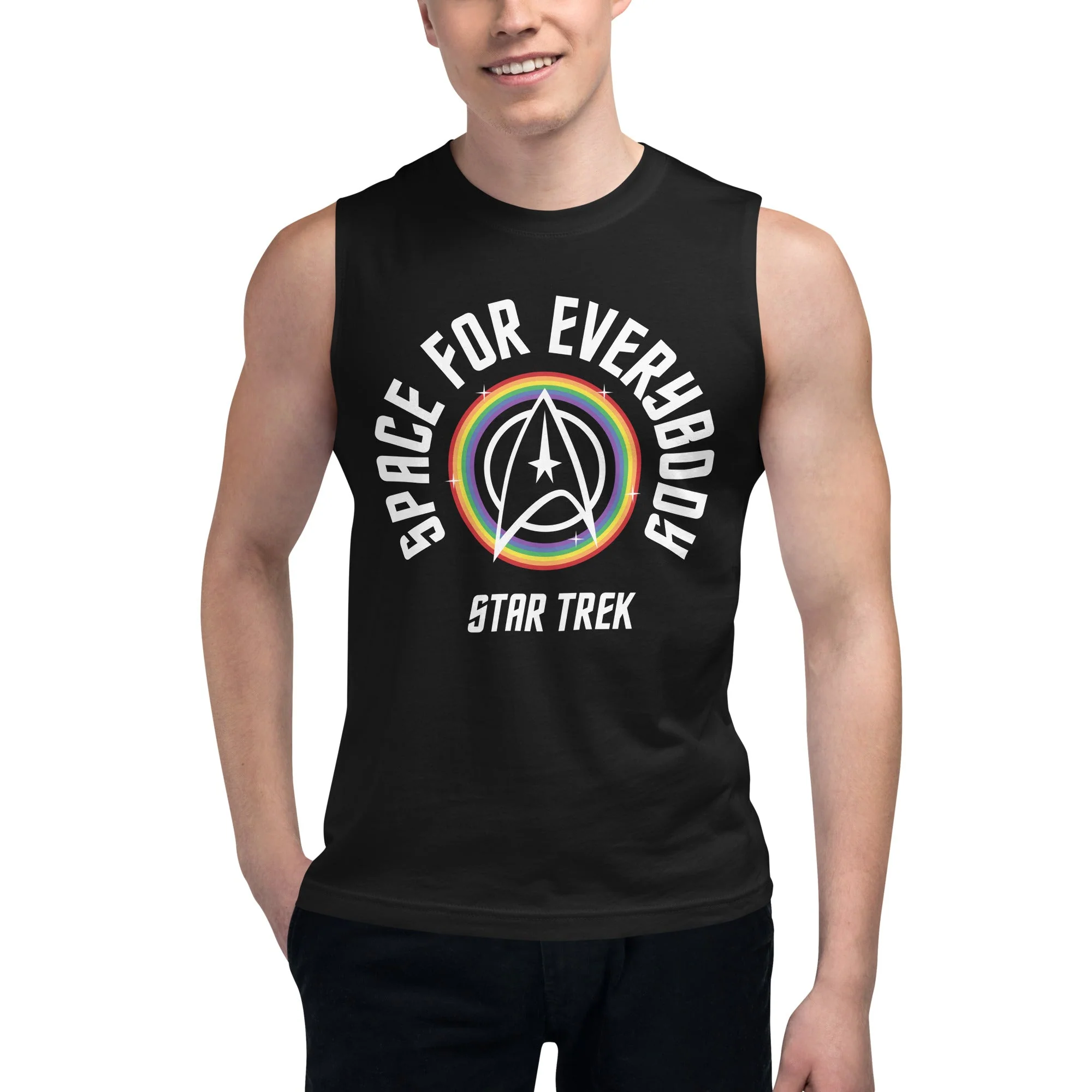 Star Trek Pride Space for Everybody Muscle Tank Top - Image 3