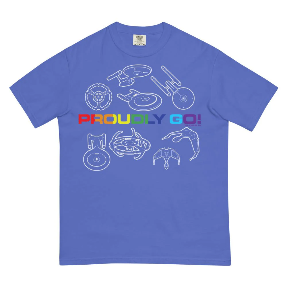 Star Trek Pride Starships Proudly Go! Comfort Colors T-Shirt - Image 10